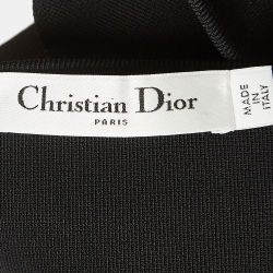 Dior Black Logo Printed Strap Knit Bralette Top XS