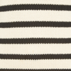 Pre Owned Christian Dior Black/White Stripe Rib Knit Crew Neck Sweater S