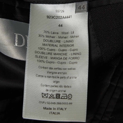 Christian Dior Black Wool Double Breasted Blazer L