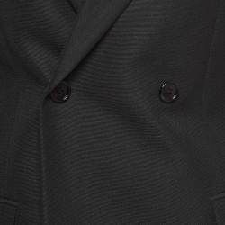 Christian Dior Black Wool Double Breasted Blazer L