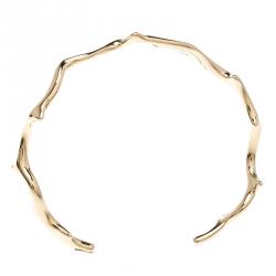 Dior Bois De Rose 18k Rose Gold Narrow Open Cuff Bracelet