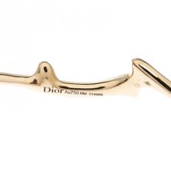 Dior Bois De Rose 18k Rose Gold Narrow Open Cuff Bracelet