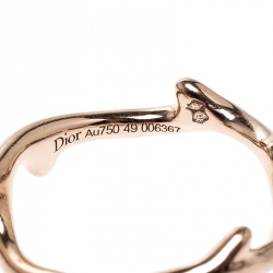Dior Bois De Rose 18k Rose Gold Ring Size 49
