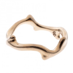 Dior Bois de Rose 18k Yellow Gold Ring Size 49