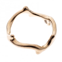 Dior Bois de Rose 18k Yellow Gold Ring Size 49
