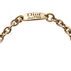 Dior Rose des Vents Diamond & Turquoise 18k Yellow Gold Ring Size 52.5