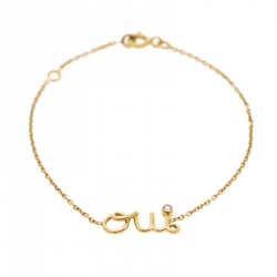 Dior Oui Diamond & 18k Yellow Gold Bracelet