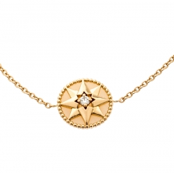 Dior Rose des Vents Diamond Pink Opal 18k Rose Gold Bracelet