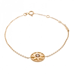Dior Rose des Vents Diamond Pink Opal 18k Rose Gold Bracelet