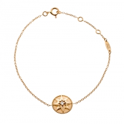 Dior Rose des Vents Diamond Pink Opal 18k Rose Gold Bracelet