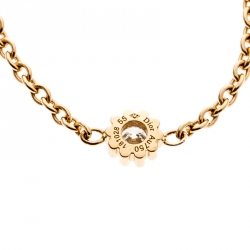 Dior Mimirose Diamond 18k Yellow Gold Ring Size 55