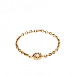Dior Mimirose Diamond 18k Yellow Gold Ring Size 55