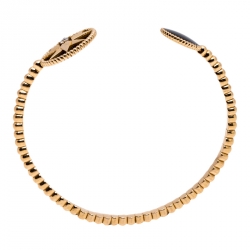 Dior Rose Des Vents Diamond Onyx 18K Rose Gold Open Cuff Bracelet 