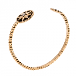 Dior // 18K Rose Gold & Black Onyx Rose Des Vents Bracelet – VSP