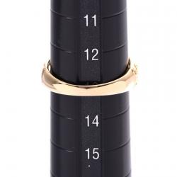 Dior 18K Yellow Gold and Diamond Ring Size 54
