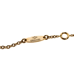 Dior Rose Des Vents Diamond Lapis Lazuli 18K Yellow Gold Bracelet