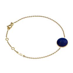 Dior Rose Des Vents Diamond Lapis Lazuli 18K Yellow Gold Bracelet