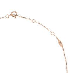 Dior Rose Des Vents Diamond Pink Opal 18K Rose Gold Necklace