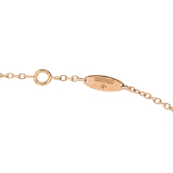 Dior Rose Des Vents Diamond Pink Opal 18K Rose Gold Necklace