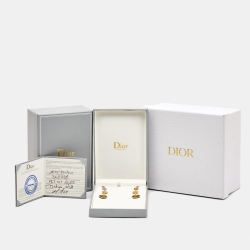 Dior Rose Des Vents Multi Gemstone 18k Two Tone Gold Earrings