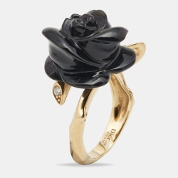 Dior Enhances Rose de Vents Jewelry Collection With Diamond and Onyx Rings  - Lux Exposé
