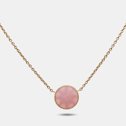 Dior Rose Des Vents Diamond Pink Opal 18K Rose Gold Necklace