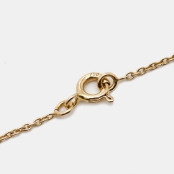 Dior Rose Des Vents Onyx Diamond 18k Rose Gold Necklace