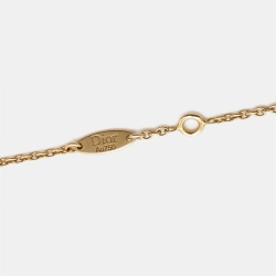 Dior Rose Des Vents Onyx Diamond 18k Rose Gold Necklace