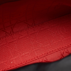 Pre Owned Dior Black Cannage Leather Mini Lady Dior Tote