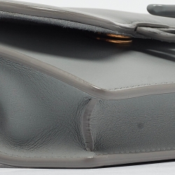 Dior Grey Leather Saddle Belt Pouch