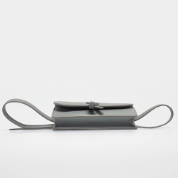 Dior Grey Leather Saddle Belt Pouch