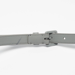 Dior Grey Leather Saddle Belt Pouch