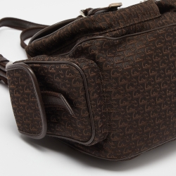 مملوكة مسبقًا حقيبة كتف ديور كانفاس ديوريسيمو بني/بيج بجيوب متعددة