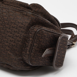 مملوكة مسبقًا حقيبة كتف ديور كانفاس ديوريسيمو بني/بيج بجيوب متعددة