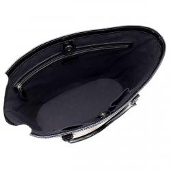 Pre Owned Dior Black Monogram Patent Shopper Tote