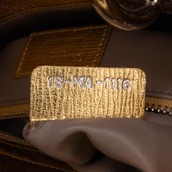 مملوكة مسبقًا Dior Small Metallic Grained Calfskin Cannage Lucky Badges My Lady Dior