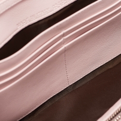 مملوكة مسبقًا Dior Pink Cannage Patent Leather Lady Dior Wallet on Chain