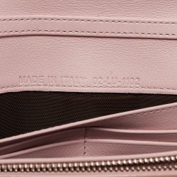 مملوكة مسبقًا Dior Pink Cannage Patent Leather Lady Dior Wallet on Chain