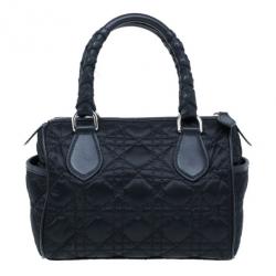مملوكة مسبقًا Dior Black Cannage Nylon Satchel