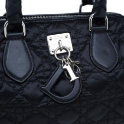 مملوكة مسبقًا Dior Black Cannage Nylon Satchel