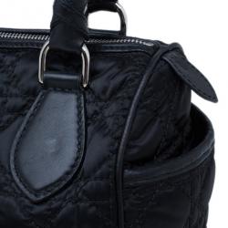 مملوكة مسبقًا Dior Black Cannage Nylon Satchel