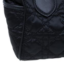 مملوكة مسبقًا Dior Black Cannage Nylon Satchel