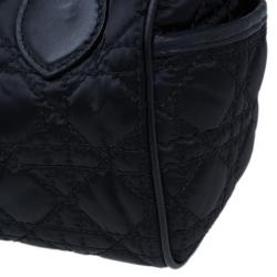 مملوكة مسبقًا Dior Black Cannage Nylon Satchel