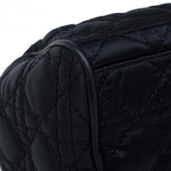 مملوكة مسبقًا Dior Black Cannage Nylon Satchel