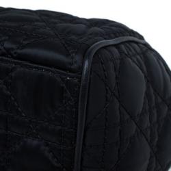 مملوكة مسبقًا Dior Black Cannage Nylon Satchel