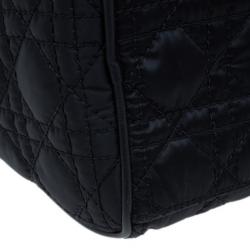 مملوكة مسبقًا Dior Black Cannage Nylon Satchel
