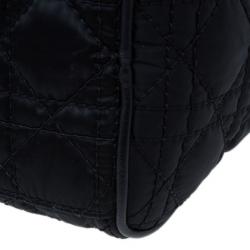 مملوكة مسبقًا Dior Black Cannage Nylon Satchel