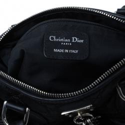 مملوكة مسبقًا Dior Black Cannage Nylon Satchel