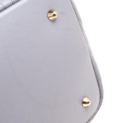 Pre Owned Dior Grey Coated Canvas Medium Panarea Shopper Tote