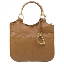 Pre Owned Dior Tan Leather 61 Hobo